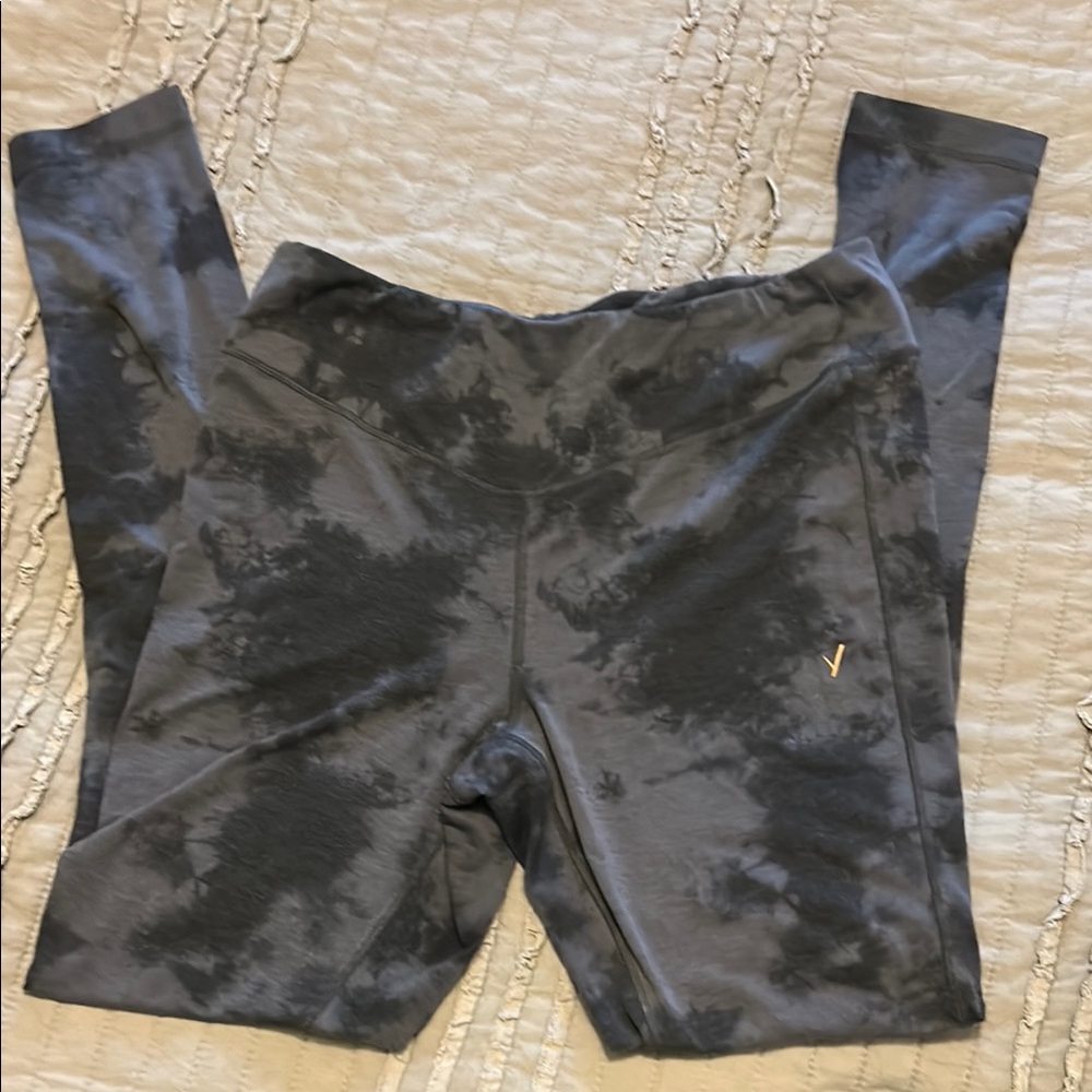 Ladies Black Tie-Dye Leggins